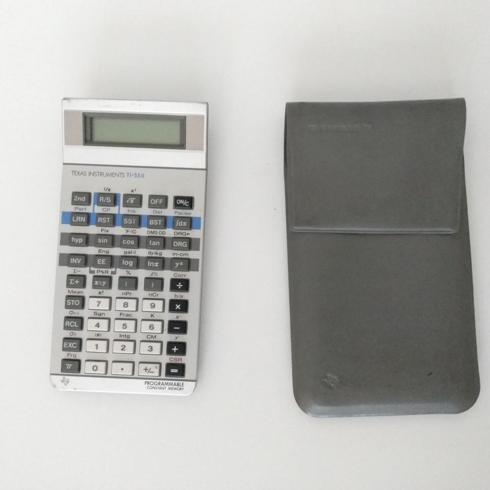 Texas Instruments TI-55-II Calculator with Case